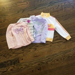 Baby girl 18 m used long sleeve shirt bundle